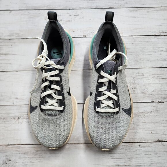 Nike ZoomX Invincible Run FK 3 Cool Grey Pewter - FN7503-065 Sz 6 NIKE ZoomX Invincible Run FK 3 Cool Grey‎ Black Pewter FN7503 065 No Lid